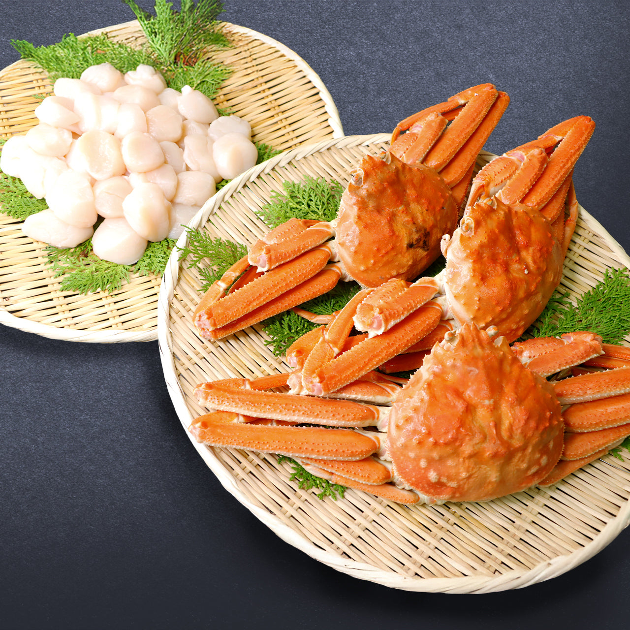 【華やか海鮮セット】大ズワイガニ姿＋北海道産ホタテ（3kg）
